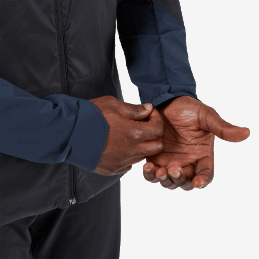 Sur Veste Isolante Running Noir-marine