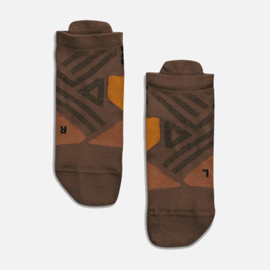 Chaussette Basse Sur Running Cacao-noir