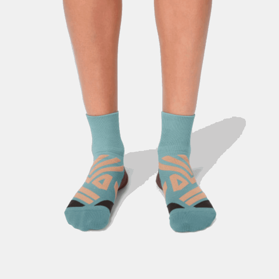 Mid Sock Sea-rosebrown En Cours D'exécution