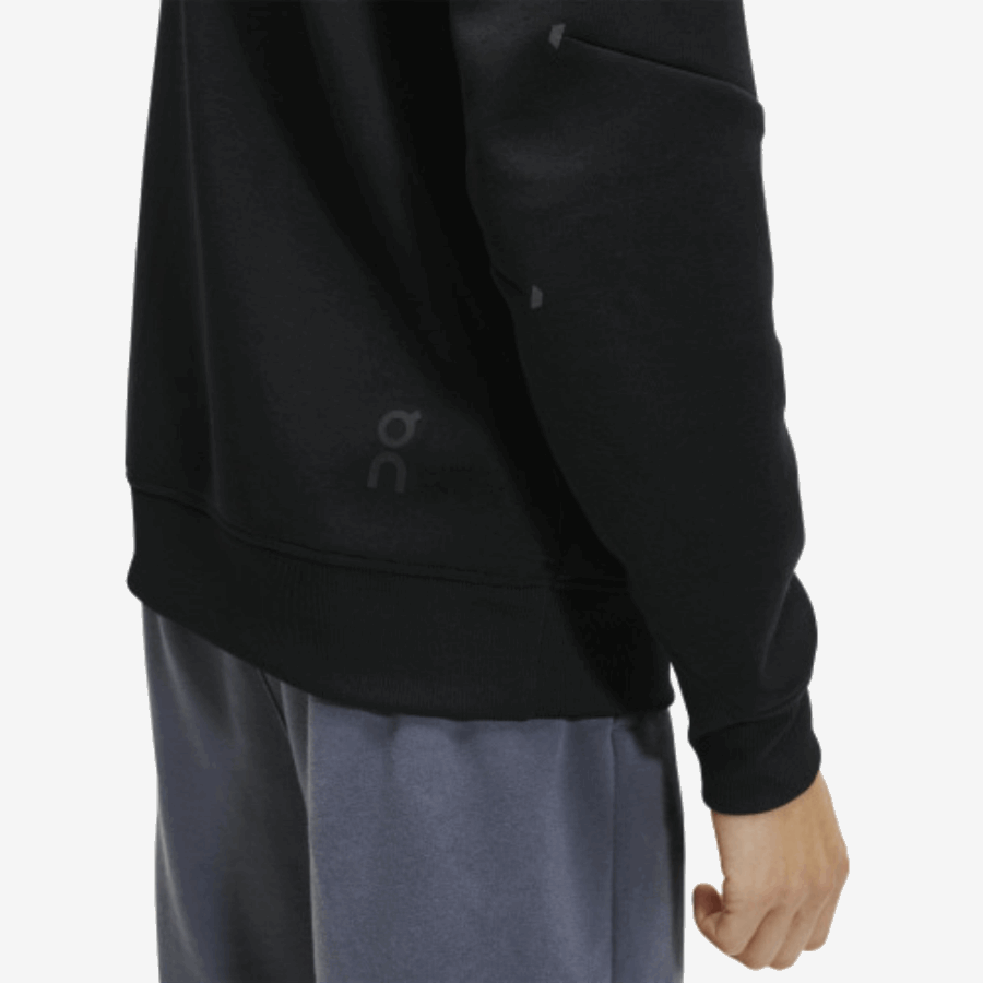 Sweat à Capuche Noir En Cours D'exécution