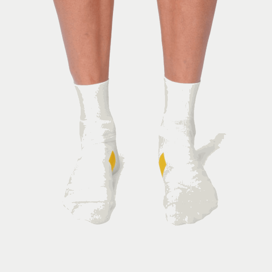 Sur Running Mid Chaussette White Ice