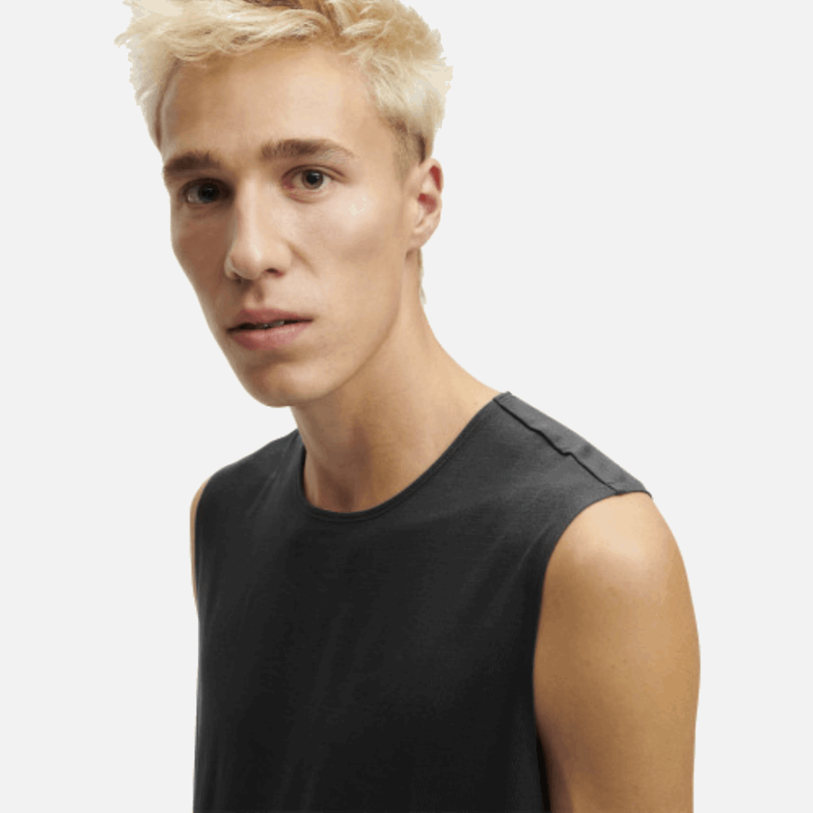 Sur Débardeur Running Noir