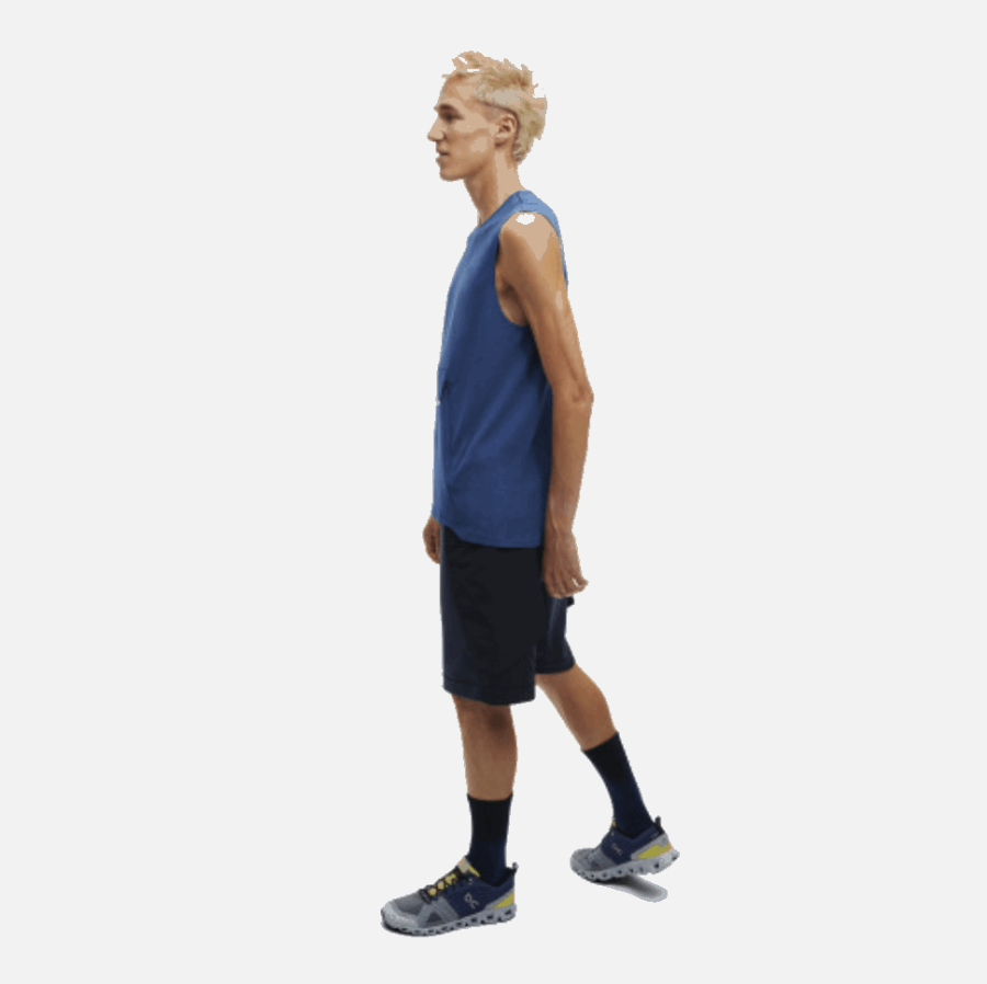 Débardeur D'entraînement Sur Denim De Course