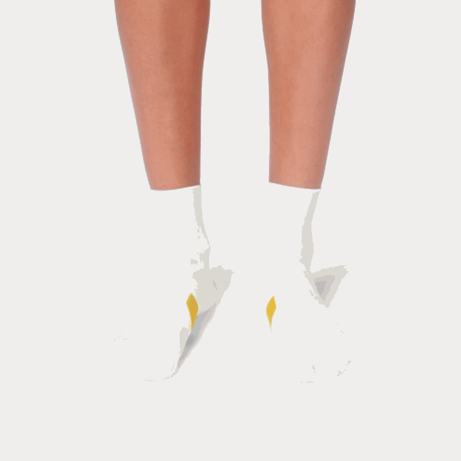 Sur Running Mid Chaussette White-ice