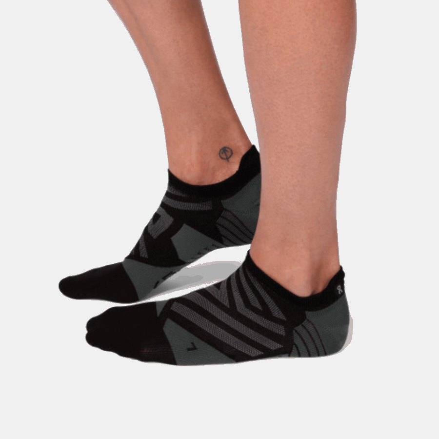 En Cours D'exécution Chaussette Basse Ombre Noire