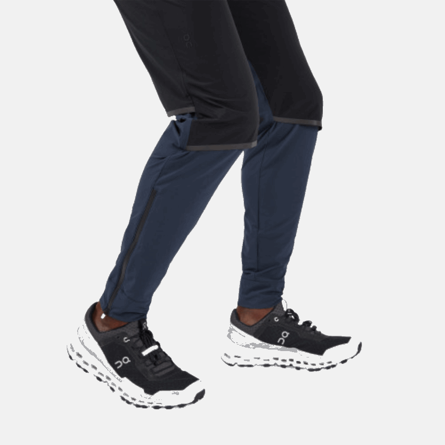Pantalon Imperméable Sur Running Noir-marine