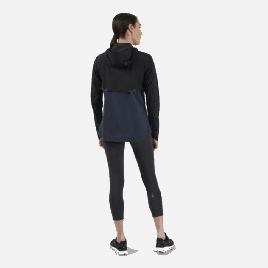 Veste Météo Sur Running Noir-marine