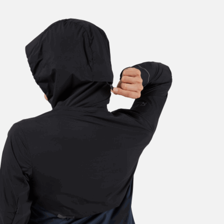 Veste Météo Sur Running Noir-marine