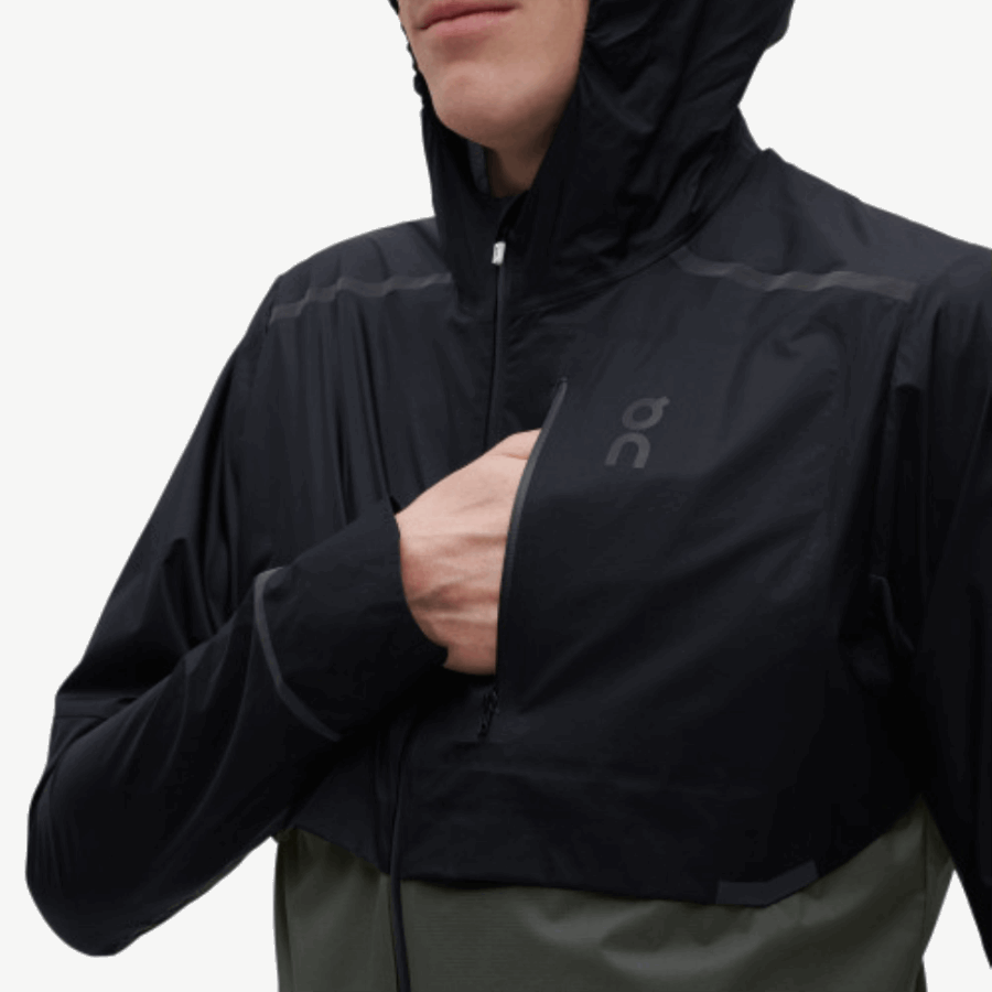 Veste Météo Black-shadow Sur Running