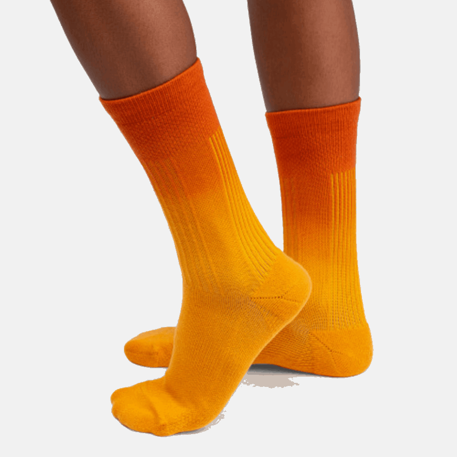 Sur La Course Quotidienne Chaussette Mangue-épice