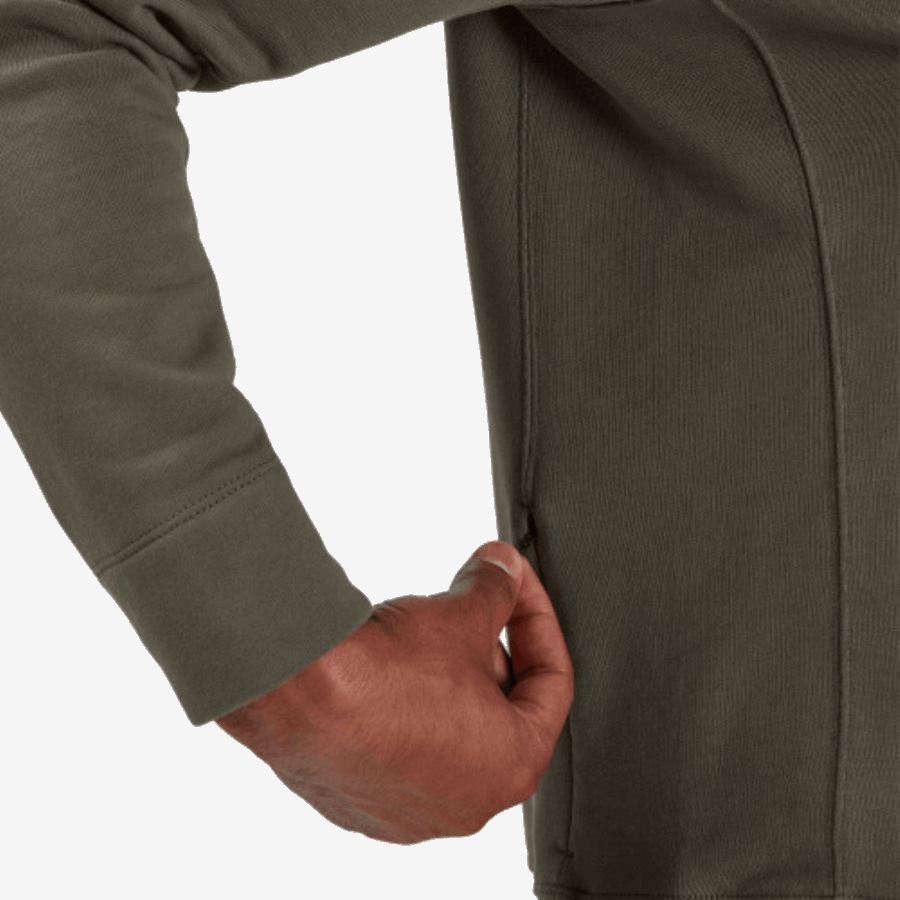 Sur Running Olive Col Ras Du Cou